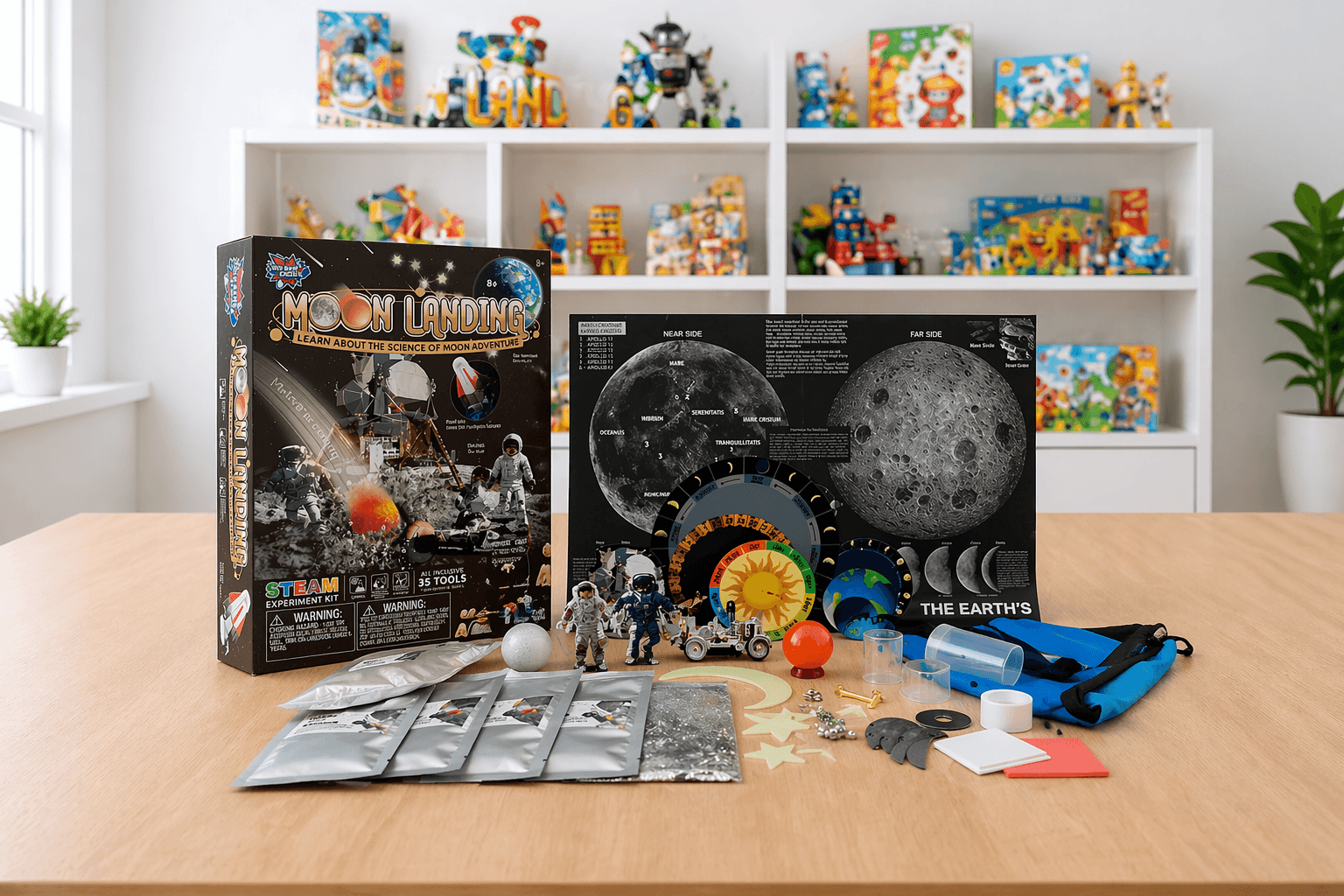 Moon Landing: Young Space Explorer STEM Kit for Kids | 19 Fun Space Science Activities for kids in Nepal