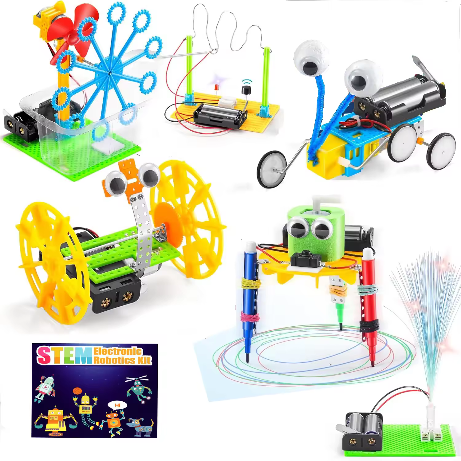 6 in 1 STEM Robotics Kit for Kids Science Experiment Kit DIY Engineering Learning Toy Nepal for kids in Nepal