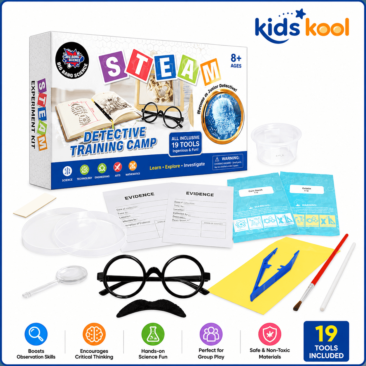 Be a Detective Science Kit for Kids 19 Tools Experiment Kit Learning Toy Nepal for kids in Nepal