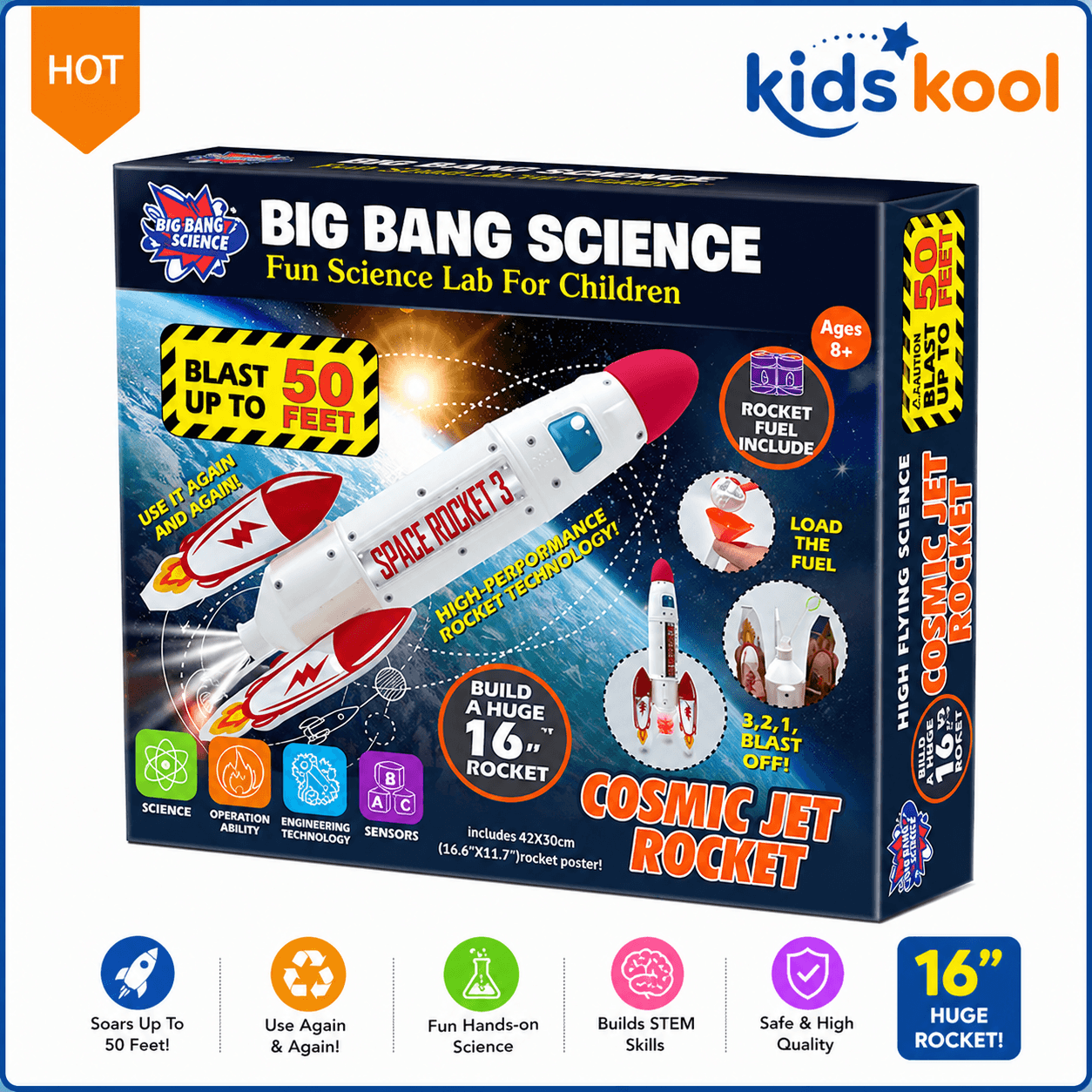 Cosmic Jet Rocket Science Kit for Kids Blast Rocket Experiment STEM Toy Nepal for kids in Nepal