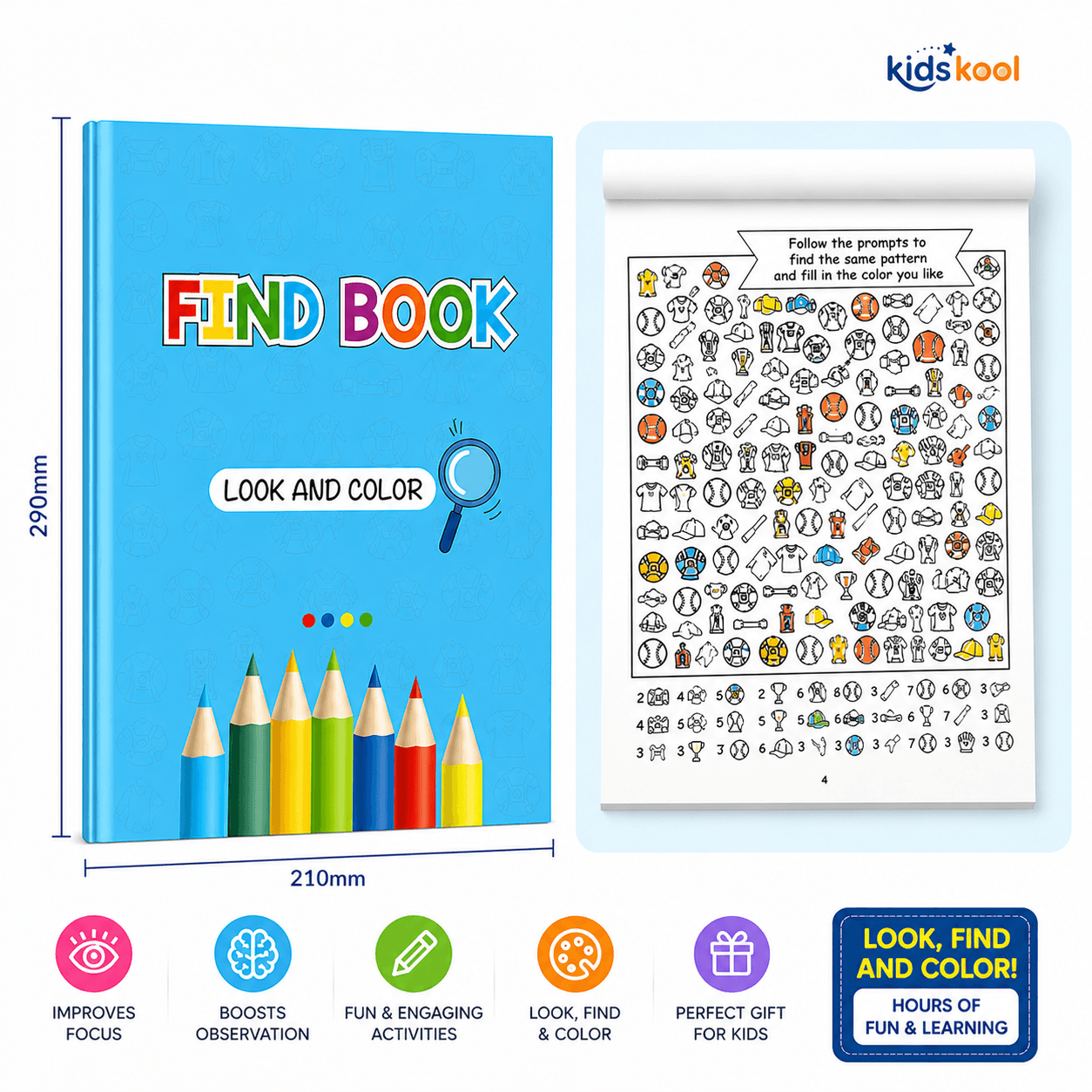 Find and Color Activity Book for Kids Look and Find Puzzle Coloring Book Nepal for kids in Nepal